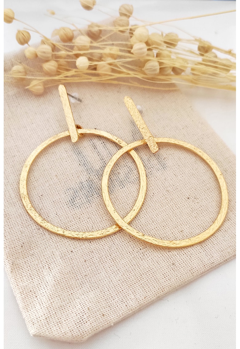 Cercei rotunzi - Auriu