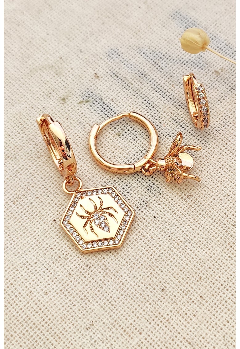 Set de 2 perechi de cercei si inel