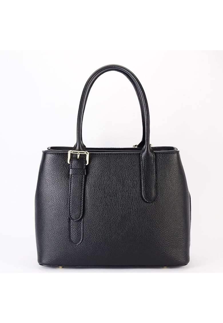 Geanta neagra de talie mare din piele naturala 1702 122 16890
