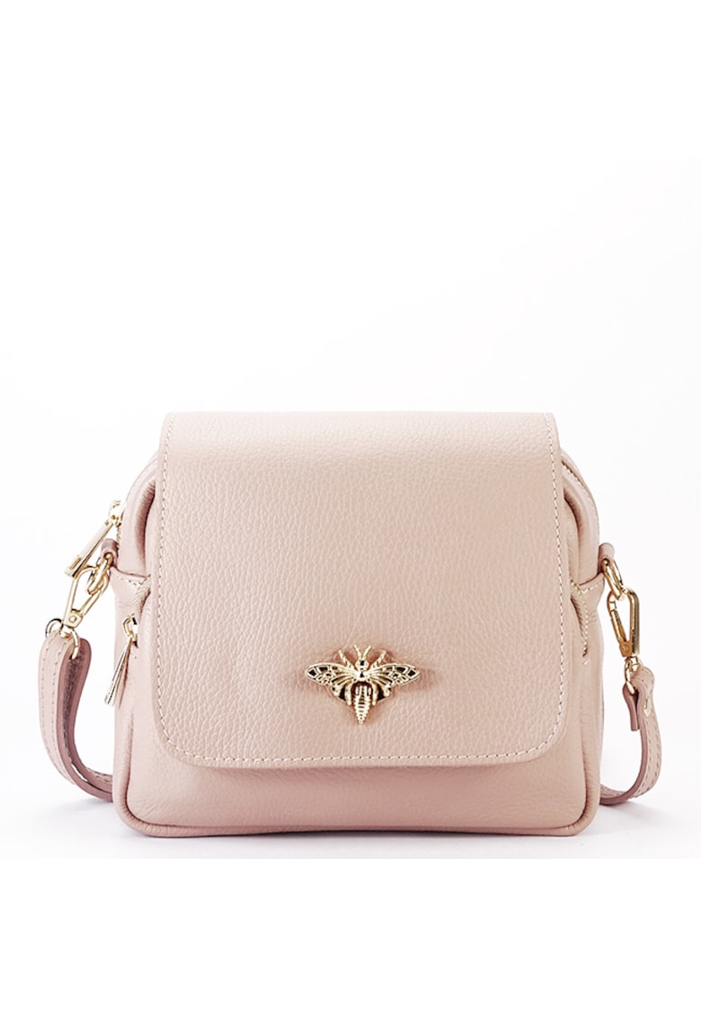 Geanta mica roz din piele naturala 1502 122 16895