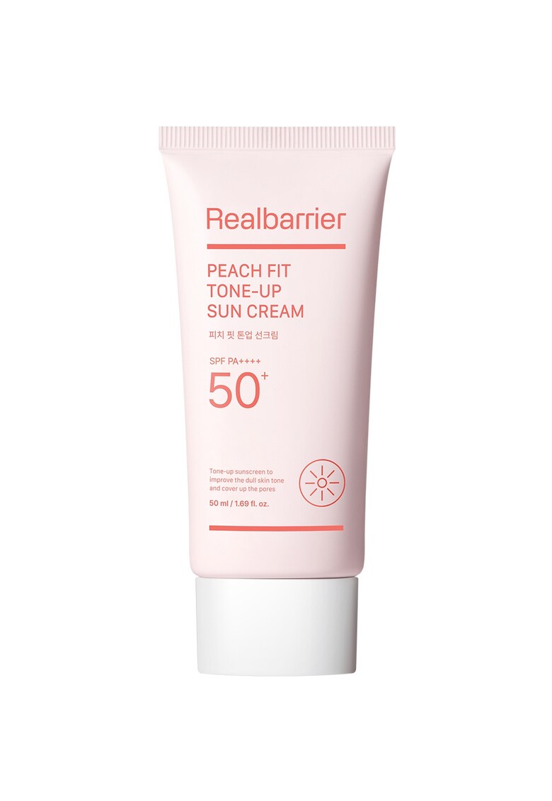 Crema cu protectie solara nuanta Peach Glow SPF50+ PA++++ Peach Fit Tone-up 50ml