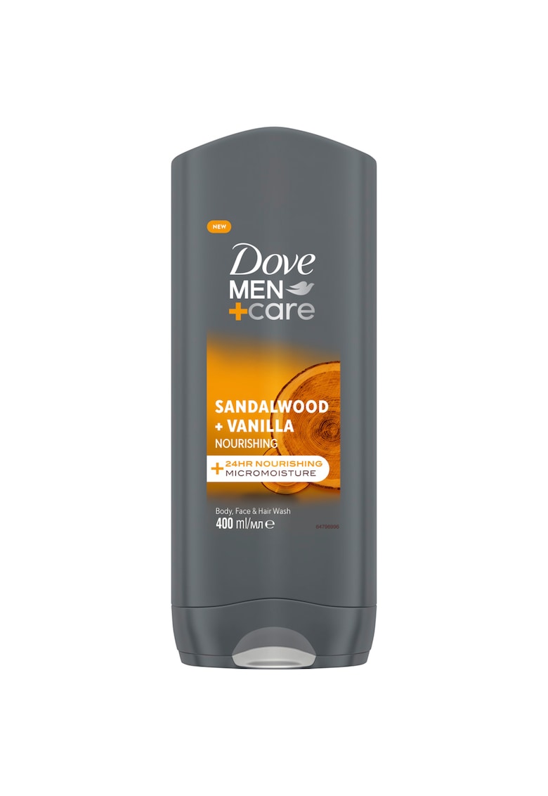 Men+Care Gel Dus Sandalwood+Vanilla 400Ml