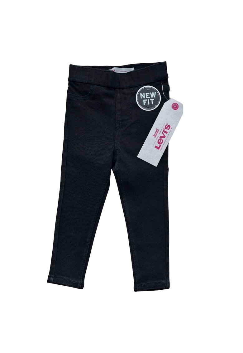 Pantaloni copii - j skinny - bumbac/poliester/elastan - negru