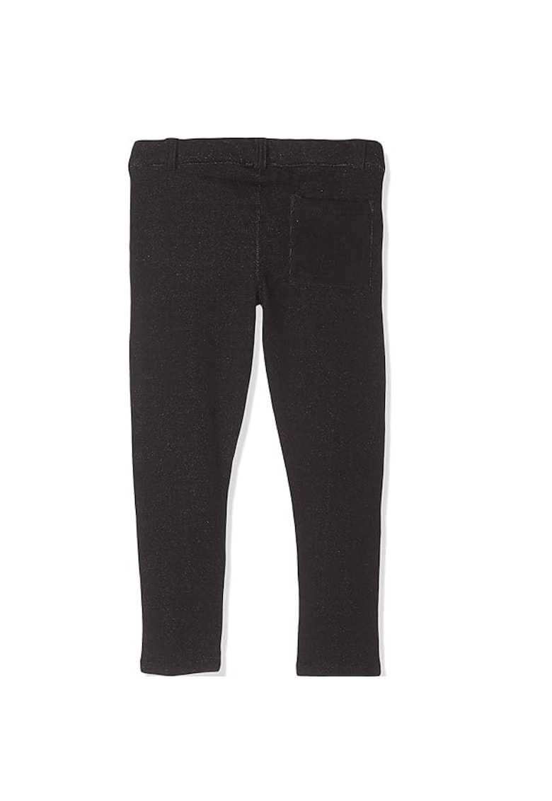 Jeggings din bumbac cu snur in talie -
