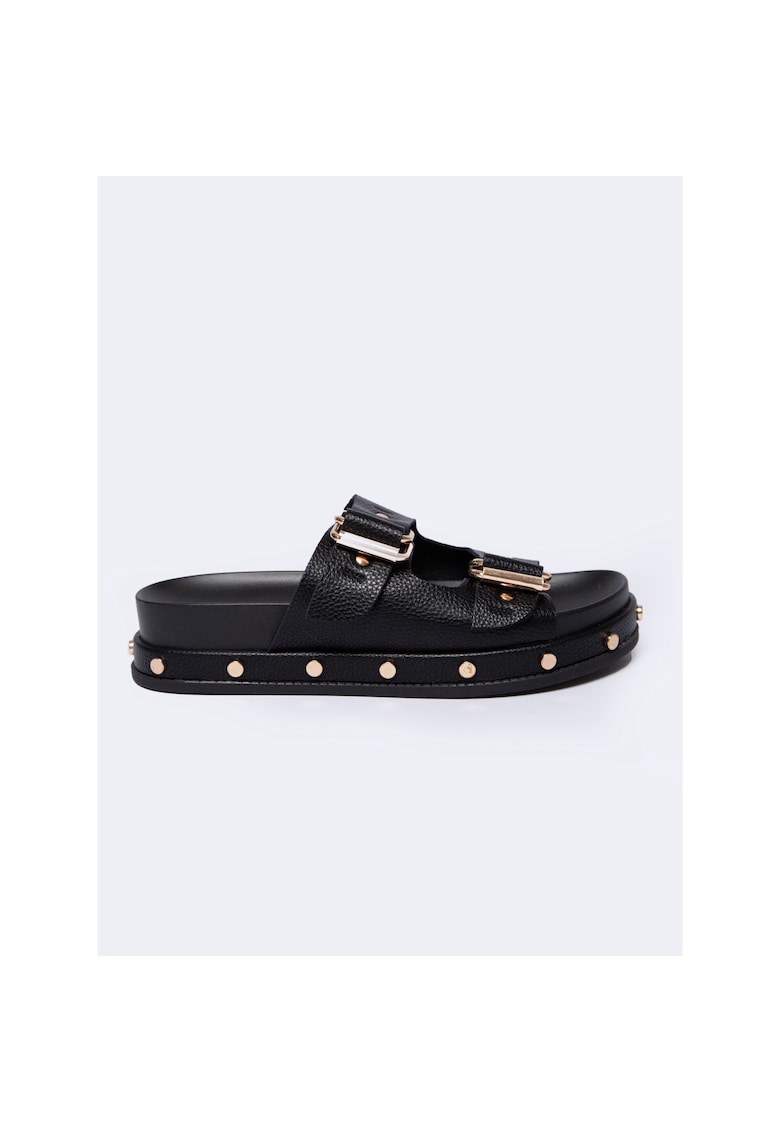 Papuci din piele ecologica cu tinte