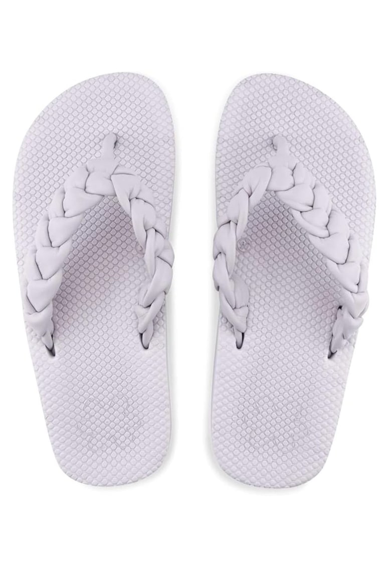 Slapi dama violet - material sintetic - slip-on - pentru plaja si stil de viata