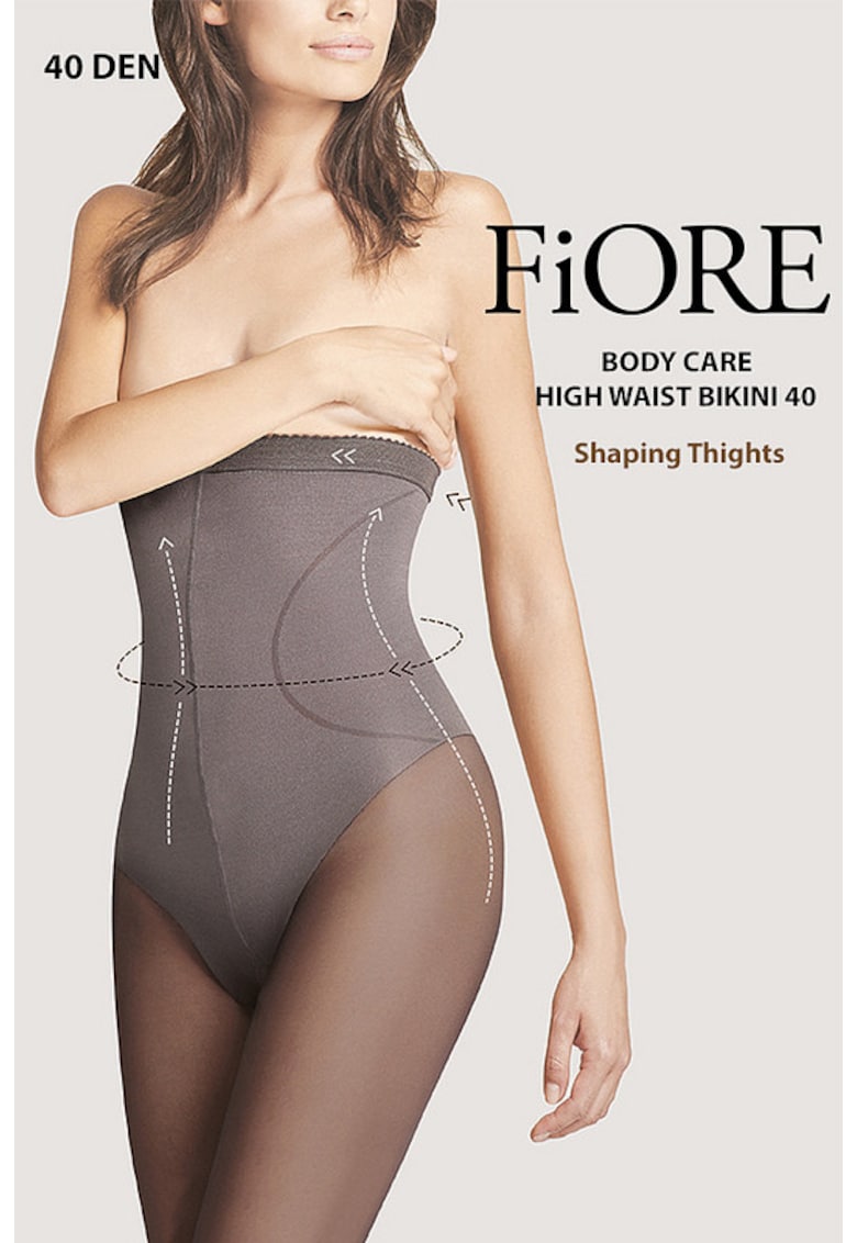 Ciorap BodyCare High Waist Bikini 40 Den - Negru