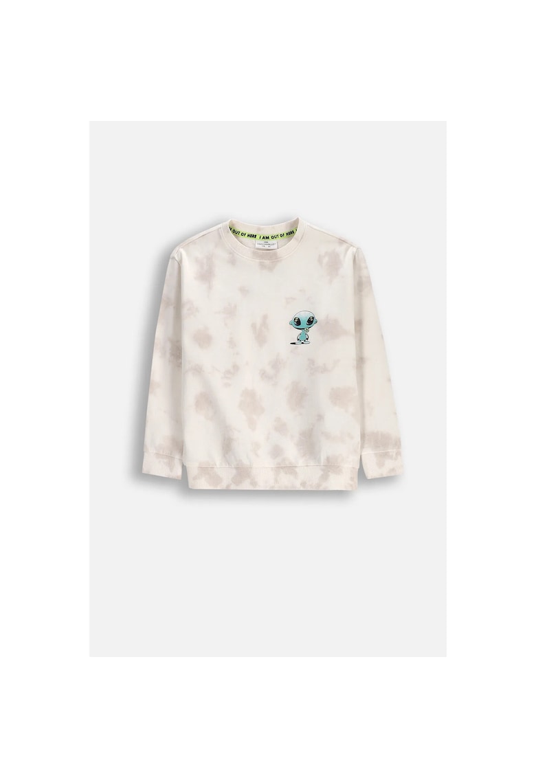 Bluza  bumbac - bej - pentru baieti - confortabil