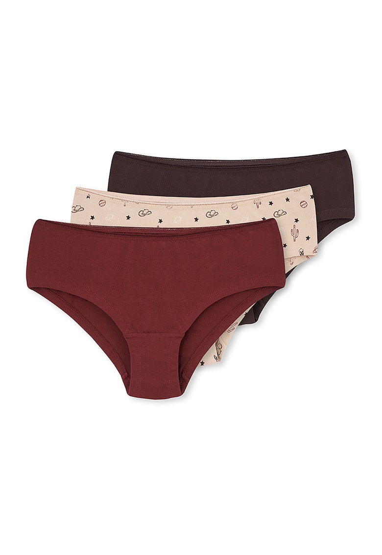 Set de chiloti hipster din amestec de bumbac - 3 perechi