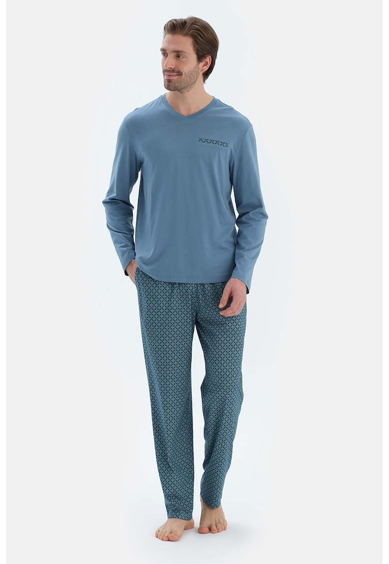 Pijama lunga din amestec de modal