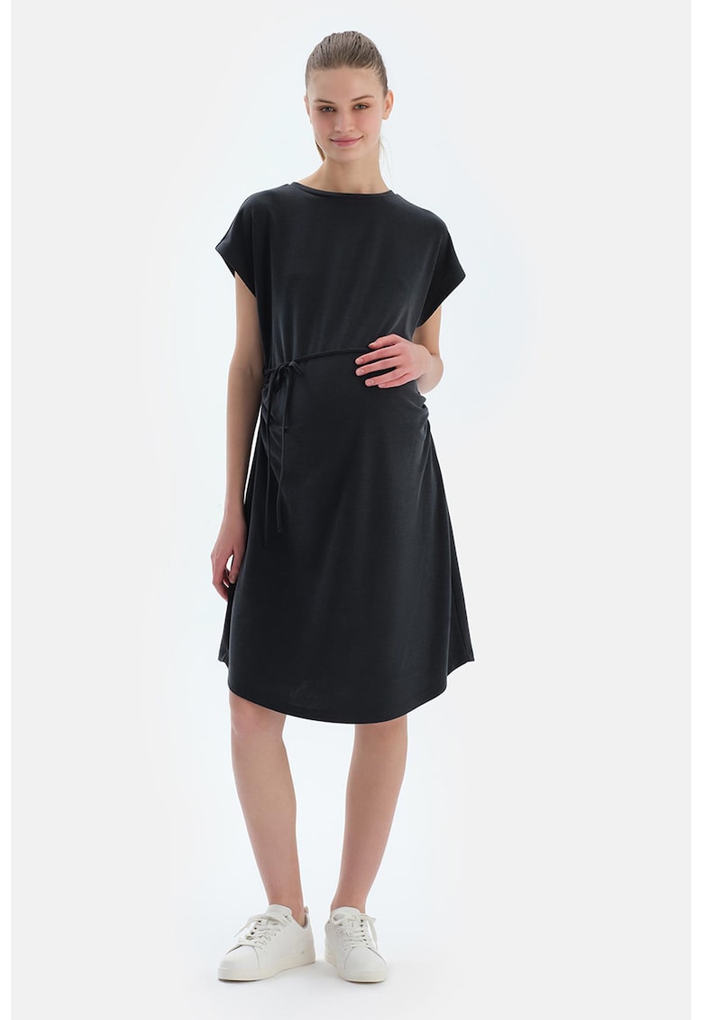 Rochie midi din amestec de modal pentru gravide Rochie midi din amestec de modal pentru gravide