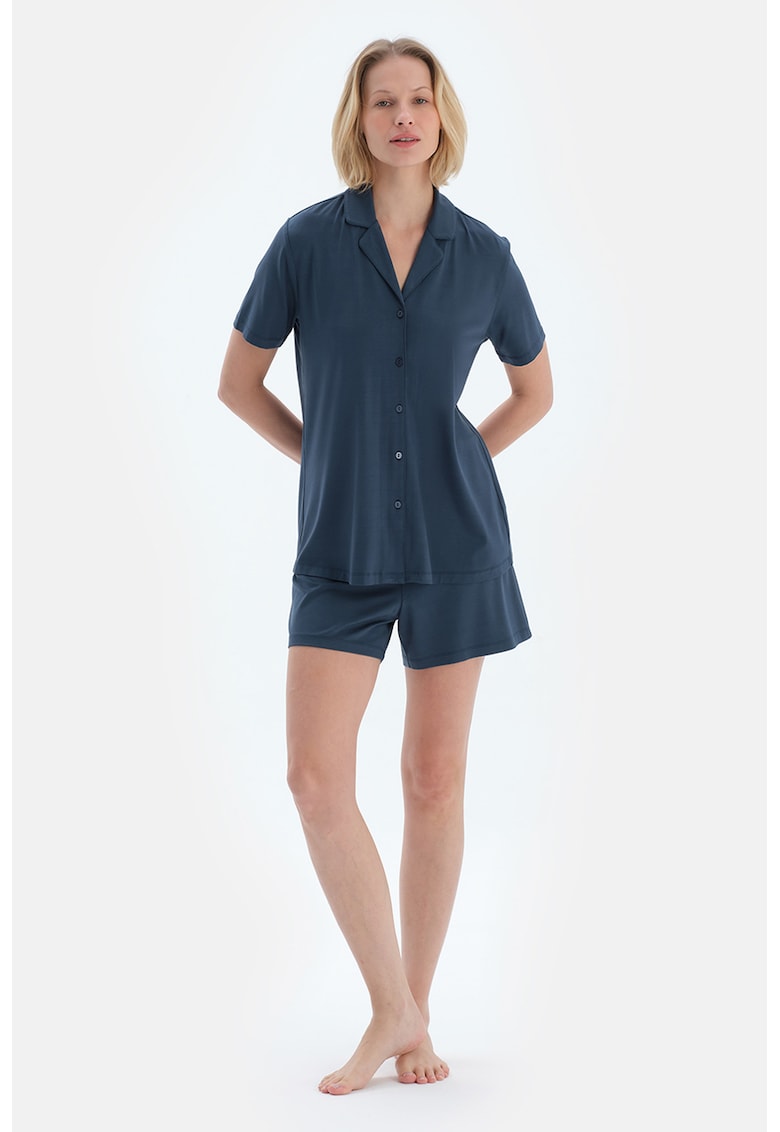 Pijama scurta cu model uni