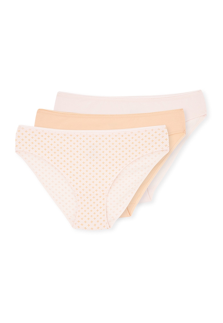 Set de chiloti cu talie medie - 3 perechi Set de chiloti cu talie medie - 3 perechi