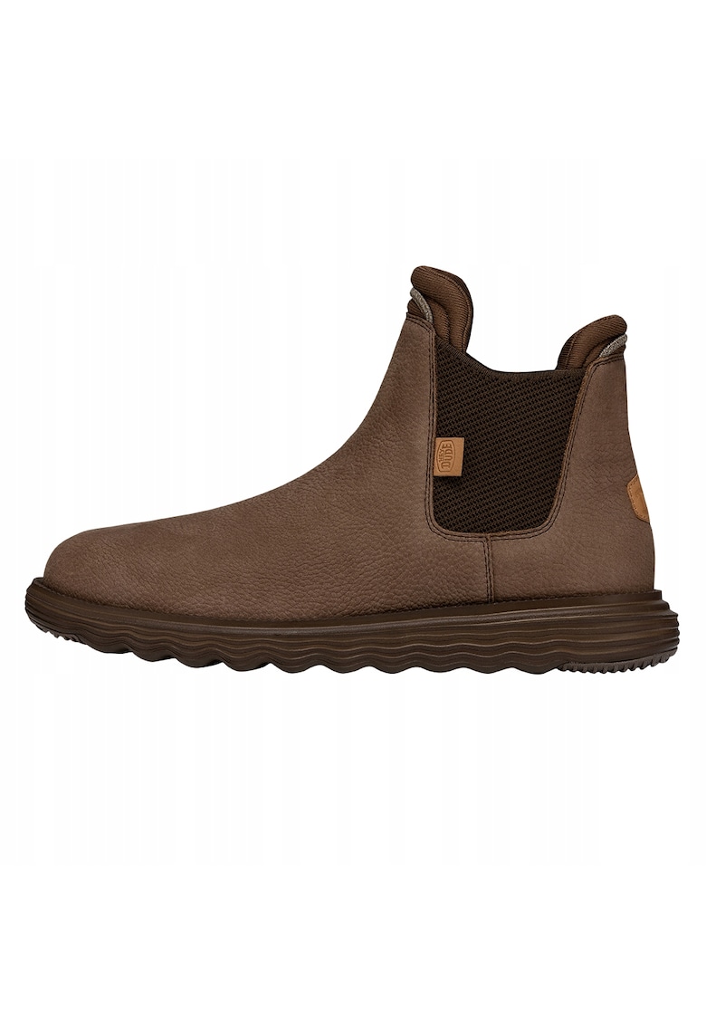Cizme Chelsea Barbati Iarna Piele - Branson Craft Leather - Maro