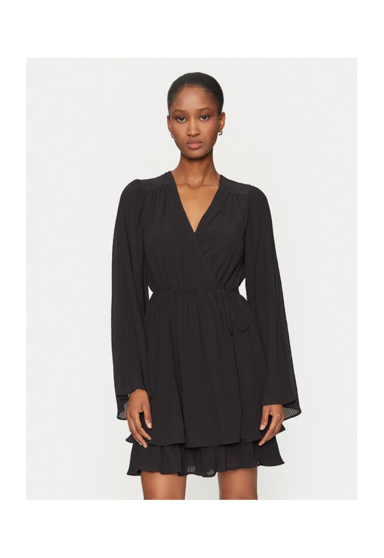 Rochie cu decolteu cache-cour - Negru