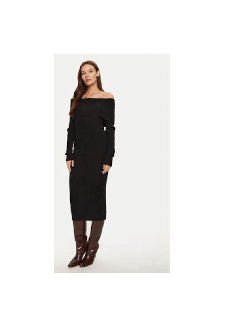 Rochie dama - 304768392 - Viscoza/Nylon - Negru - Negru