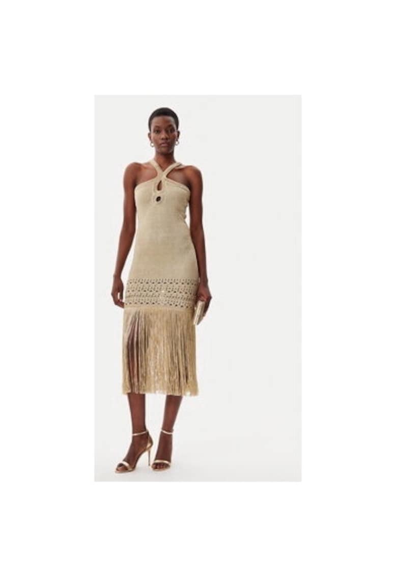 Rochie dama -  305172495 - Viscoza/Fibre metalice - Bej