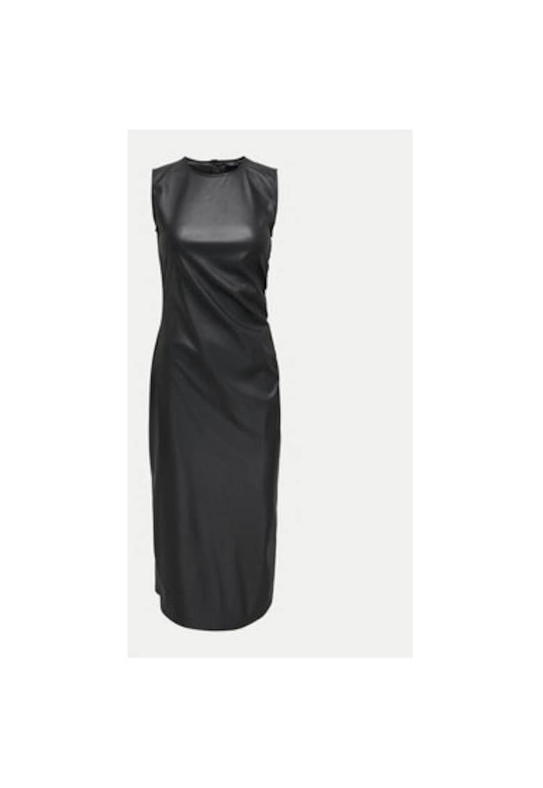 Rochie dama - 304648335 - Piele ecologica - Negru - Negru