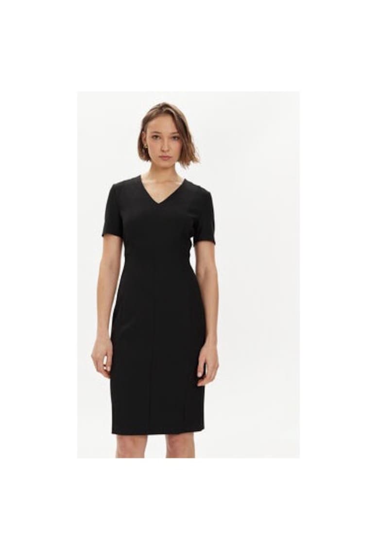 Rochie dama - 302401383 - Viscoza/Poliester - Negru
