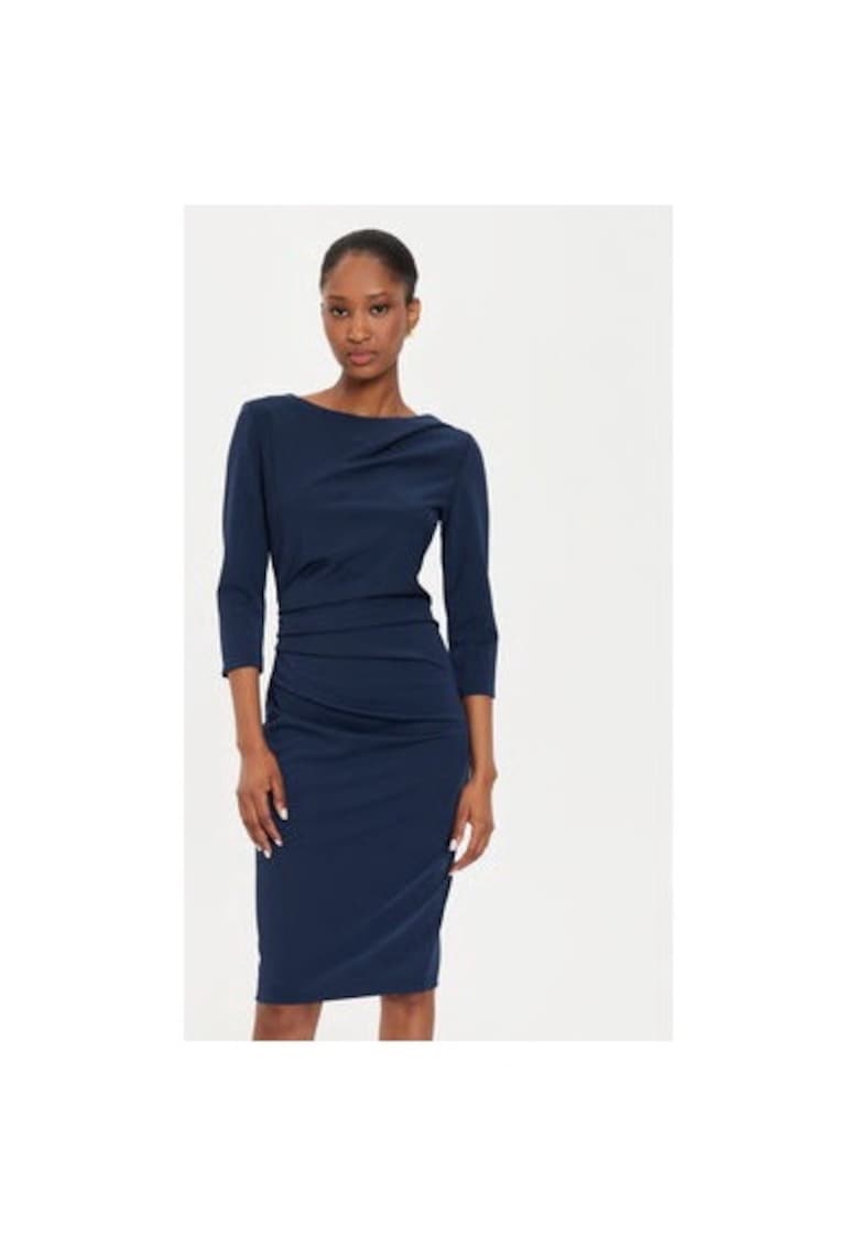 Rochie Dama - 304610073 - Poliester - Elastan - Albastru