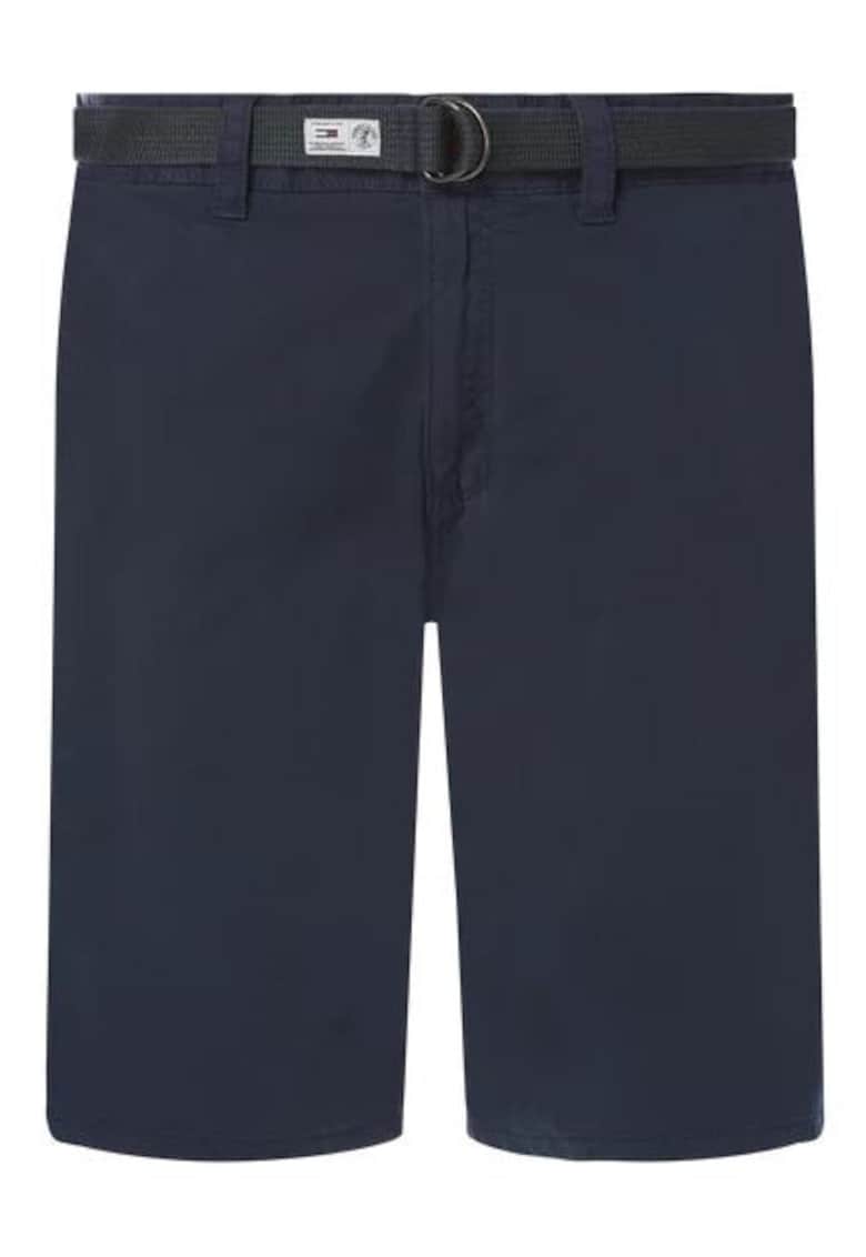 Tommy Jeans Pantaloni scurti barbati - Bumbac - Bleumari`n - Bleumarin
