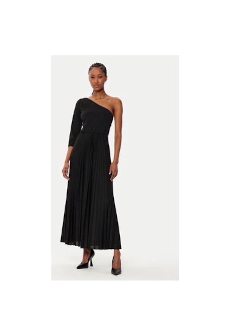 Rochie dama - 305119216 - Poliester/Lurex/Viscoza - Negru - Negru