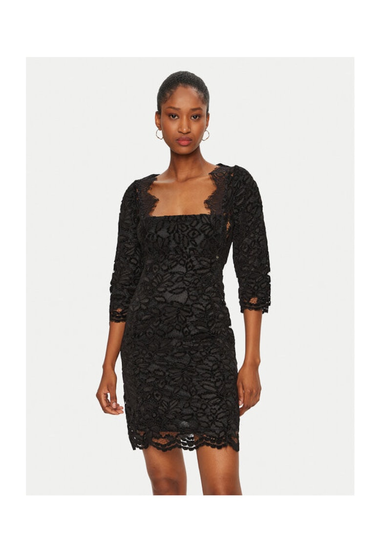 Rochie dama - 305018113 - Poliester - Negru - Negru