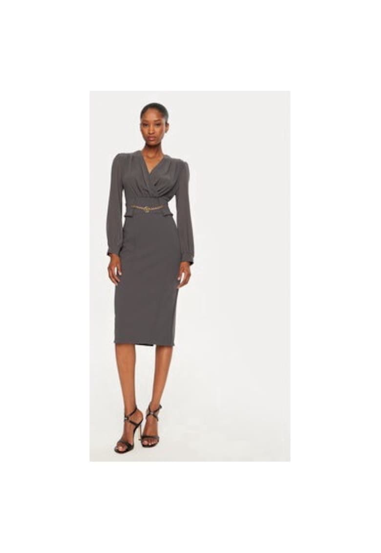 Rochie Dama - 304724732 - Poliester - Gri
