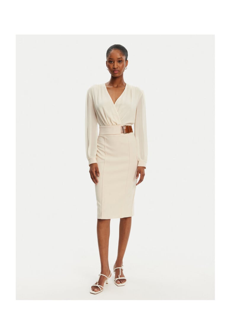 Rochie dama - CFC0122954003 - Sintetic - XS - Bej - Bej