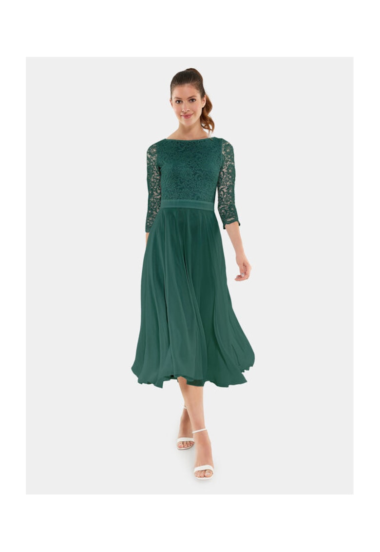 Rochie de cocktail - verde - fabrica usoara -