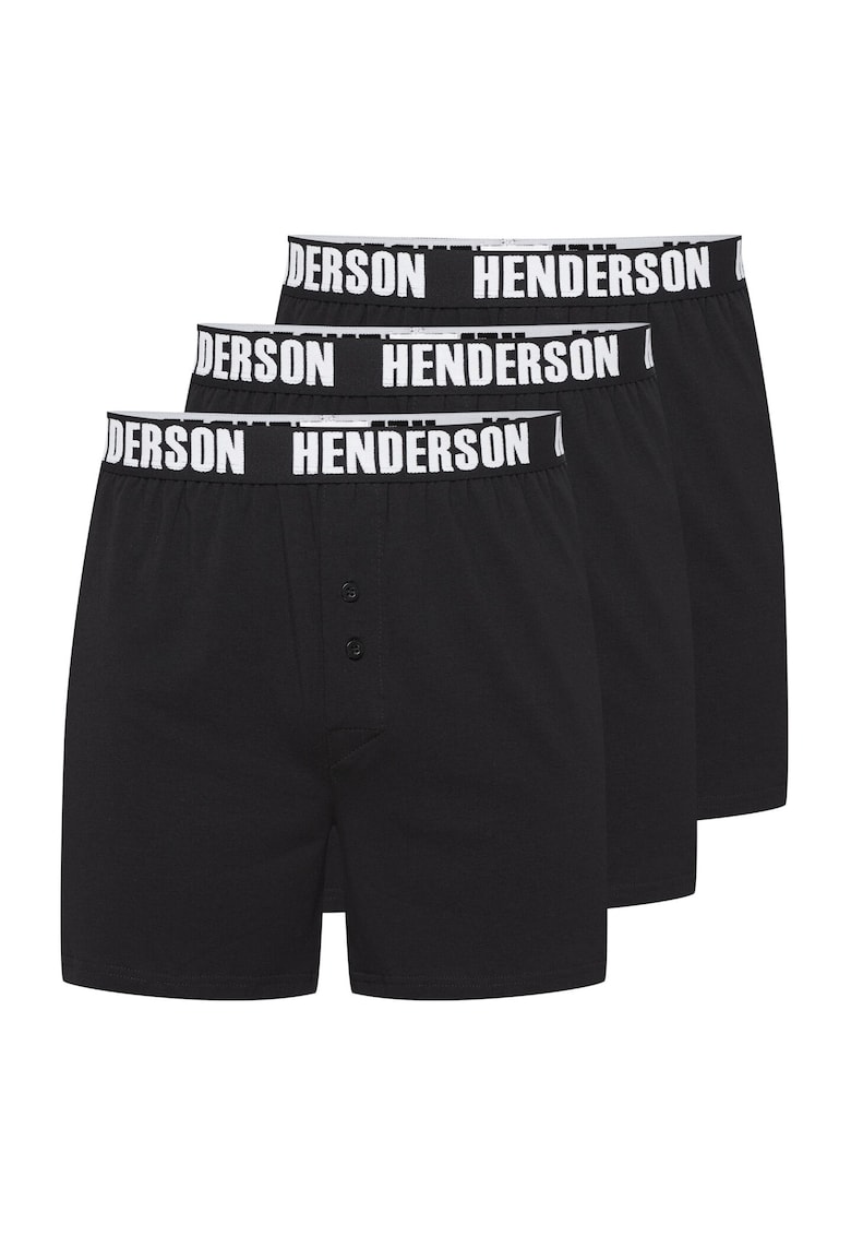 Boxeri (crac mai lung) Onside set de 3 perechi negru