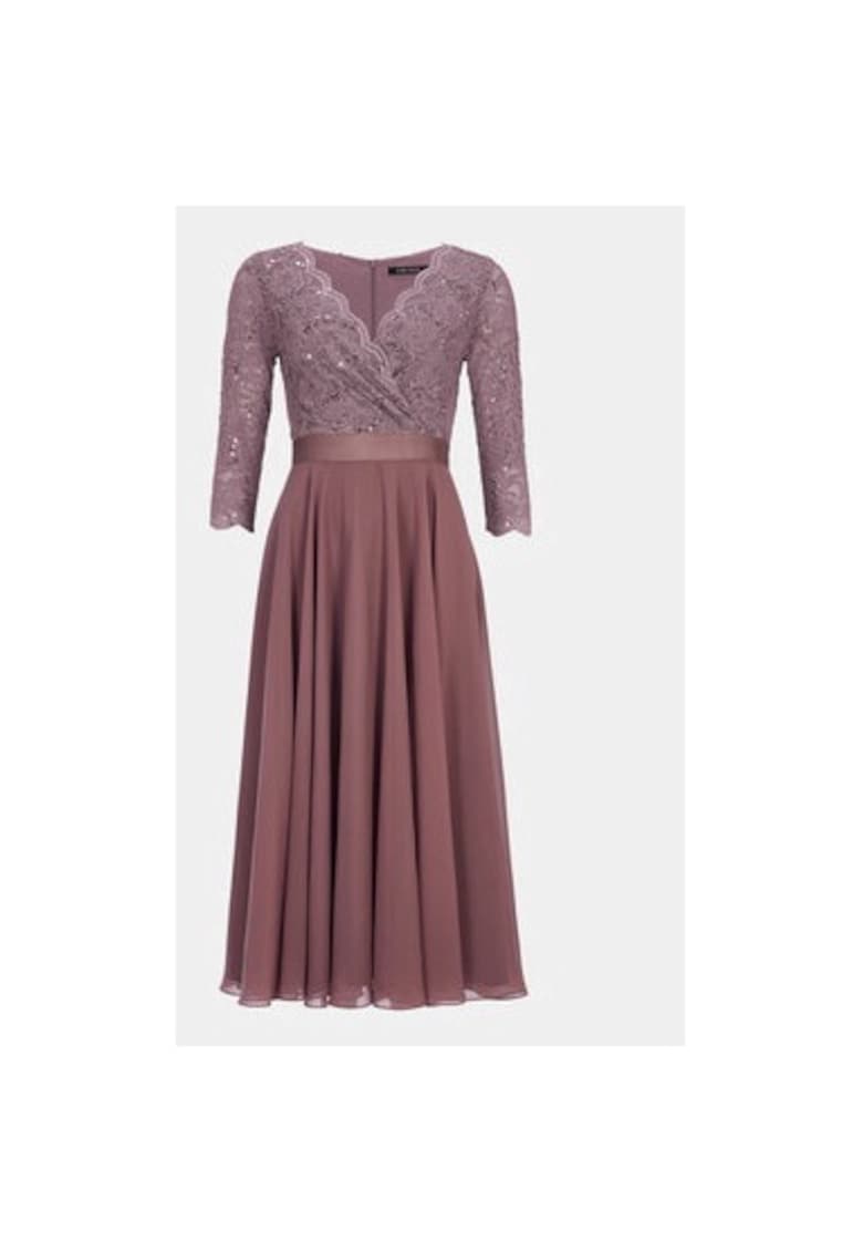 Rochie Dama - 303863784 - Poliester - Roz