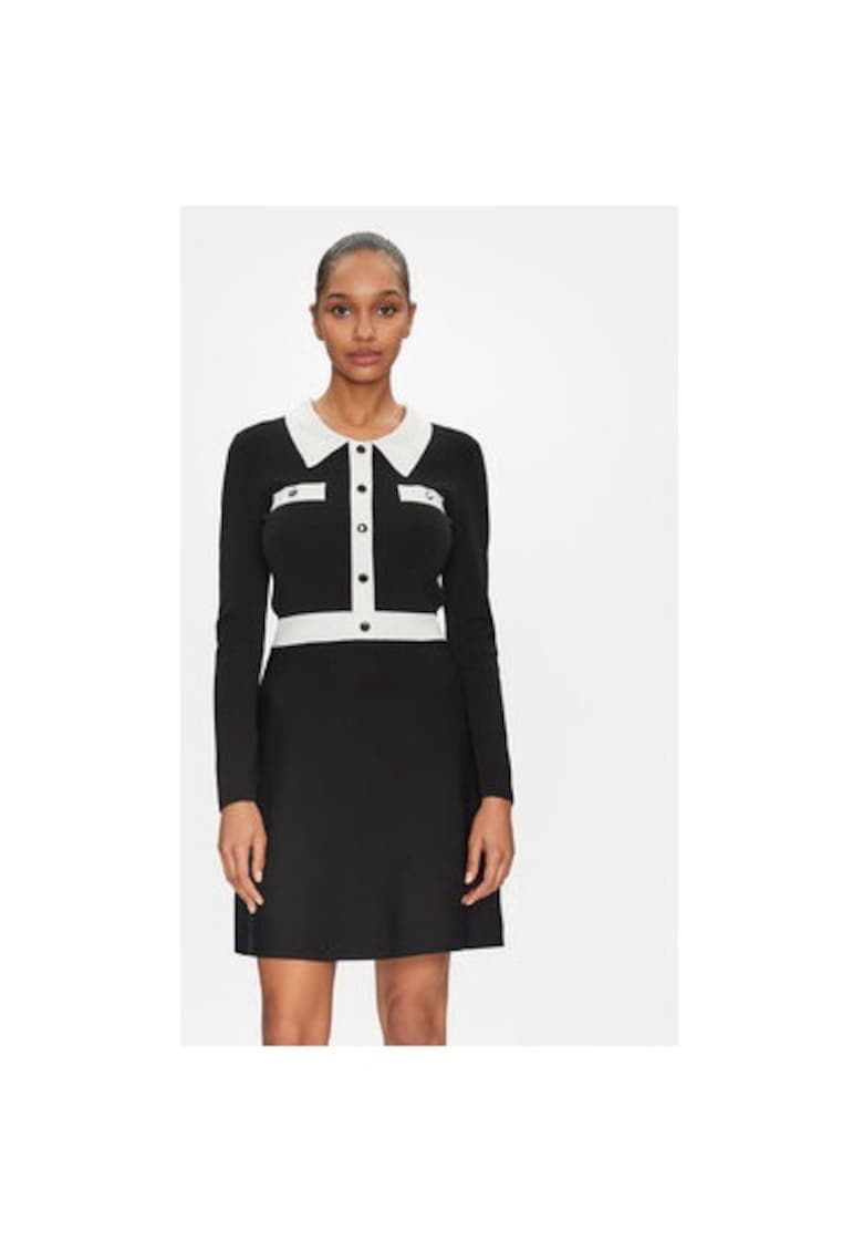 Rochie dama -  305253446 - Poliester/Viscoza/Poliamida - Negru