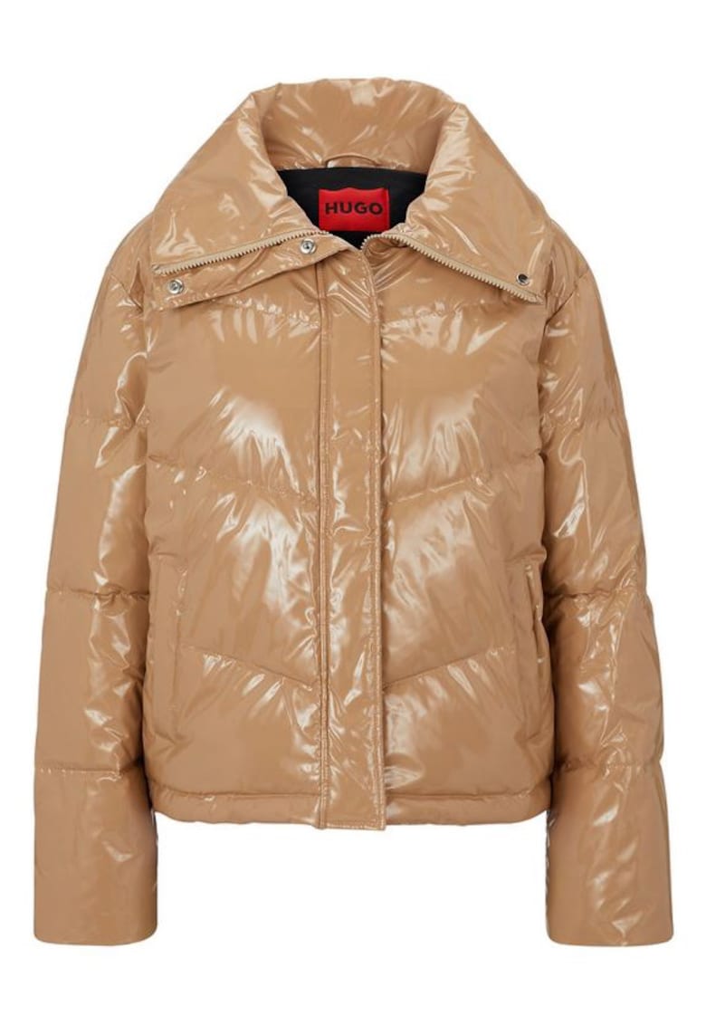 Geaca dama - Poliester - Bej nude - Nude