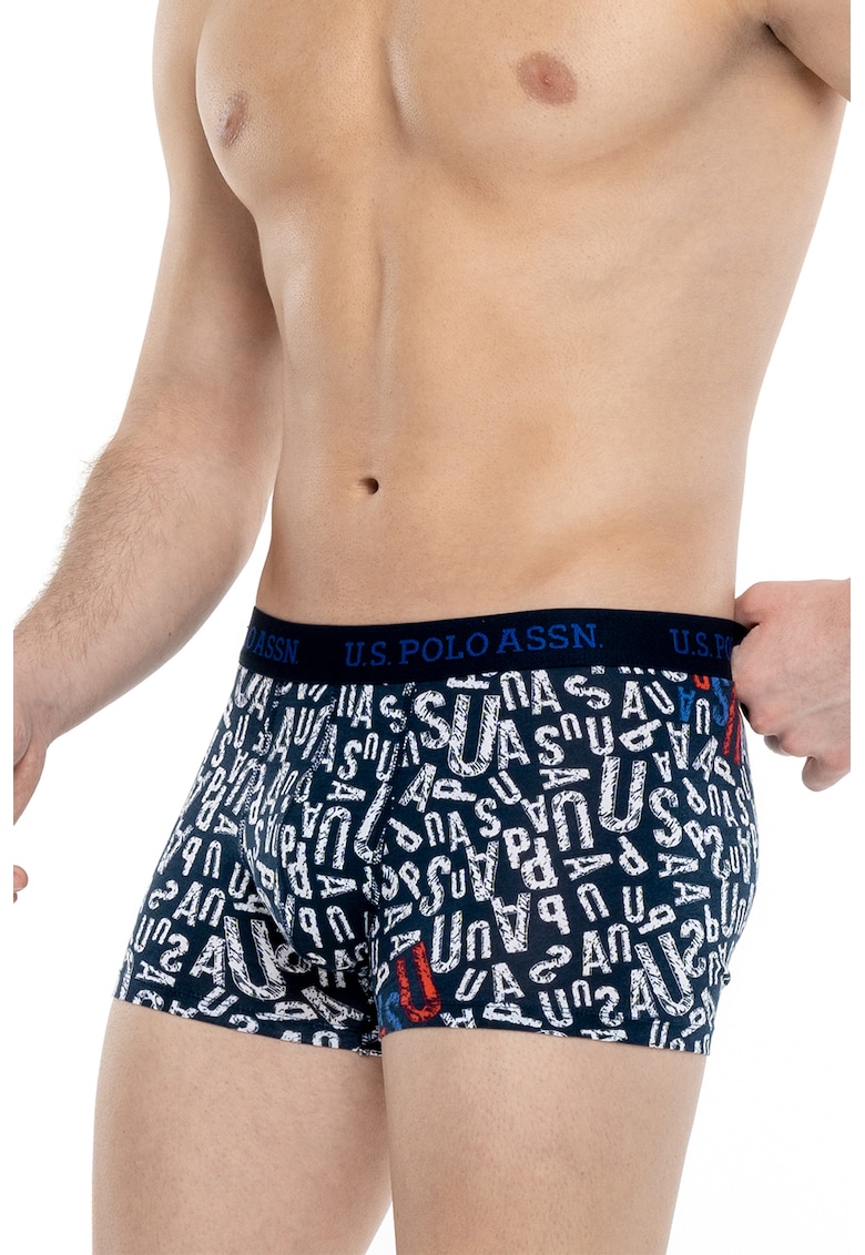 Set de boxeri cu banda logo in talie - 3 Perechi