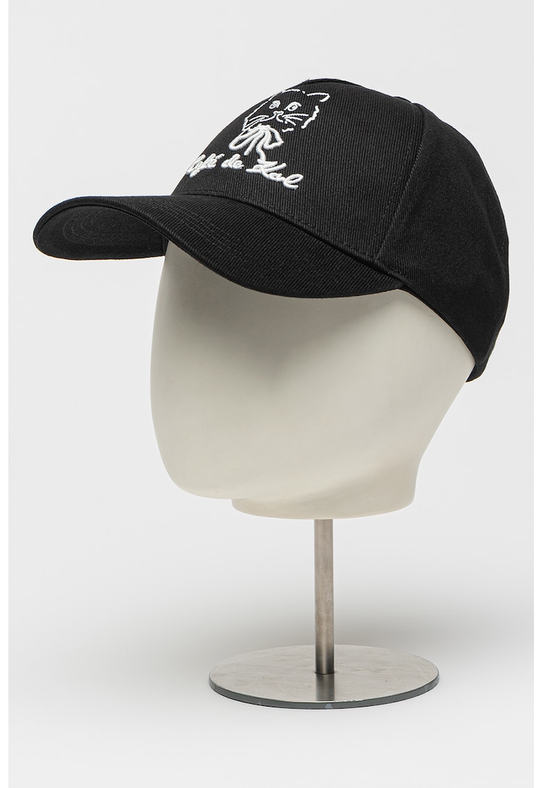 Sapca din bumbac cu detaliu brodat Sapca din bumbac cu detaliu brodat