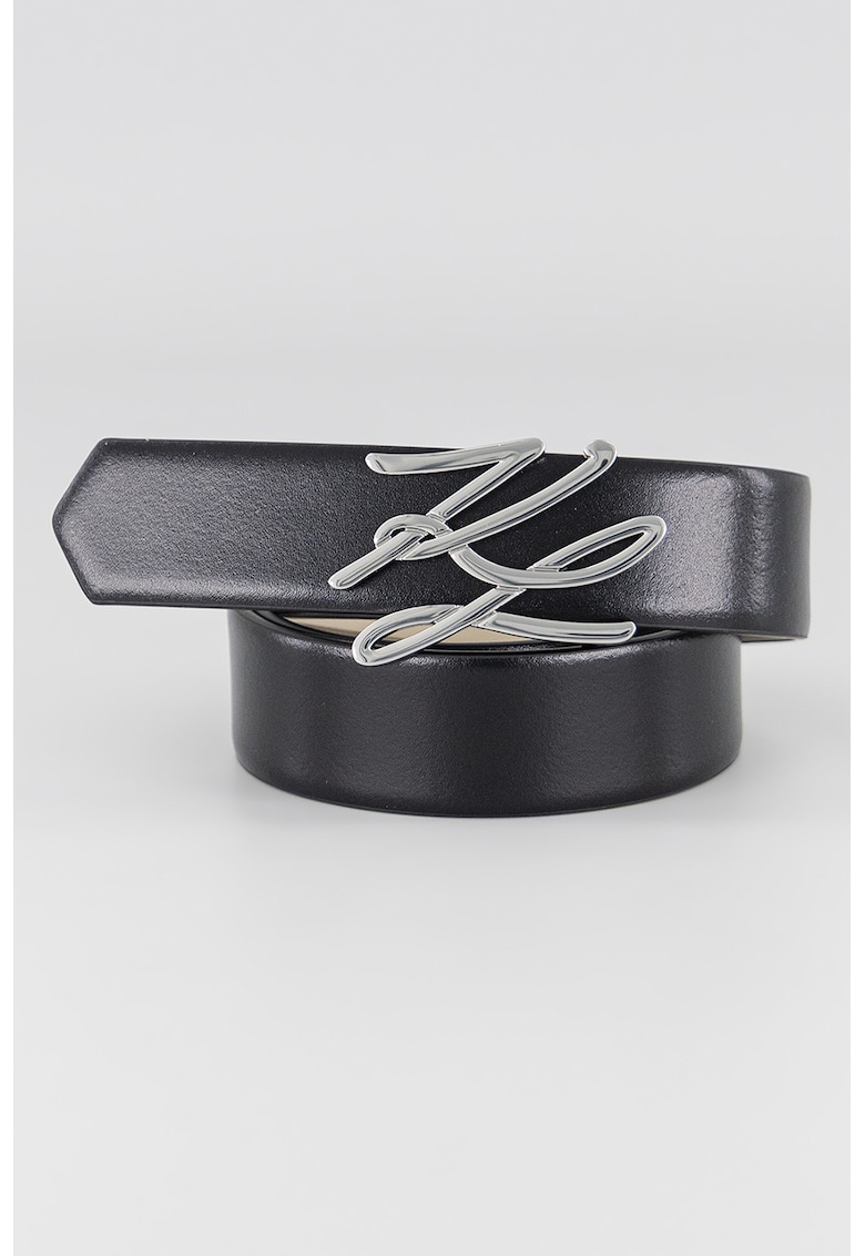 Curea reversibila din piele Autograph - Negru