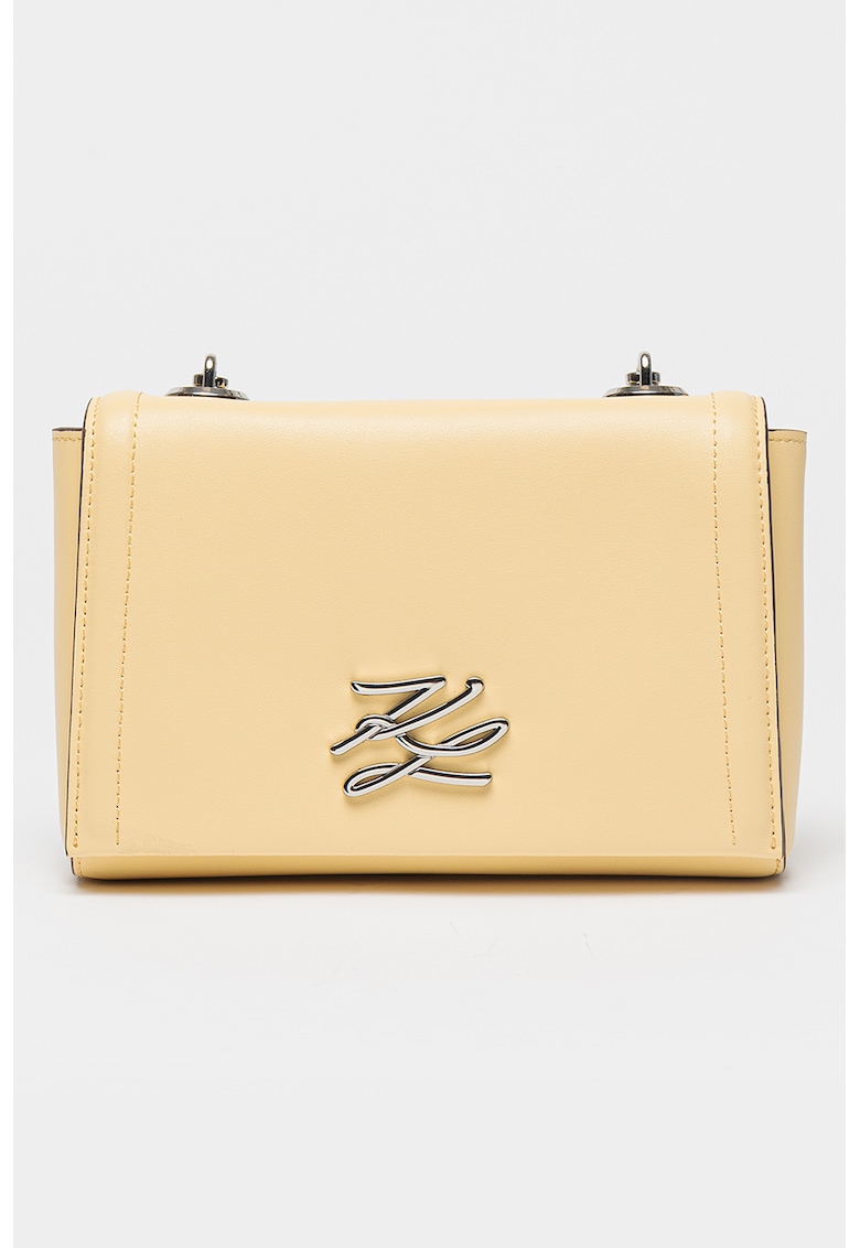 Geanta crossbody din piele cu bareta din lant Autograph