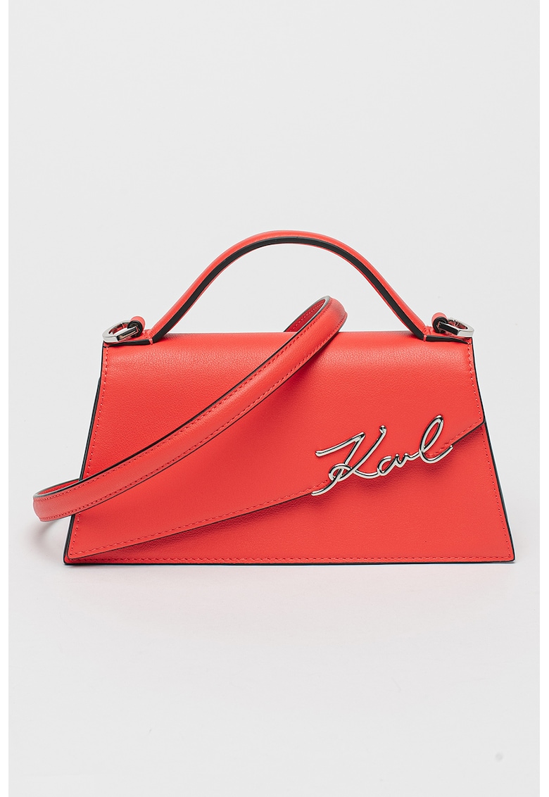 Geanta crossbody din piele Signature Slim