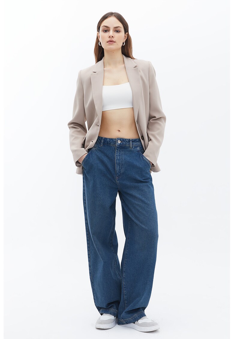 Blugi relaxed fit Susanne - Albastru inchis