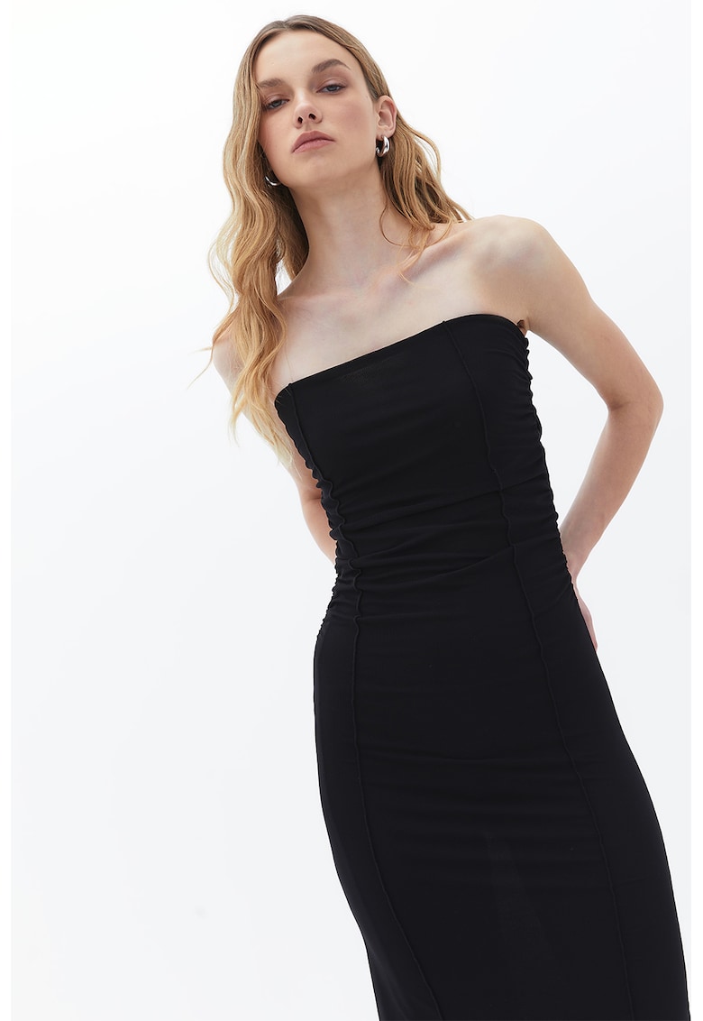 Rochie uni cambrata - Negru