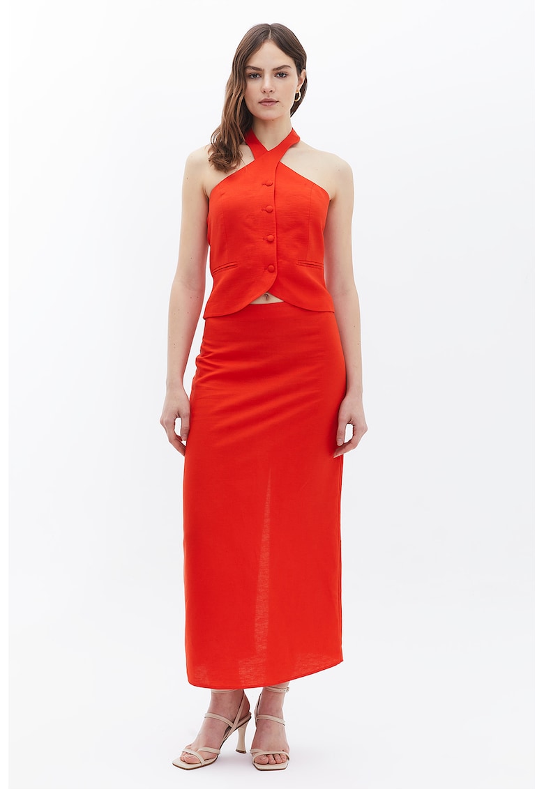 Fusta din amestec de lyocell si in