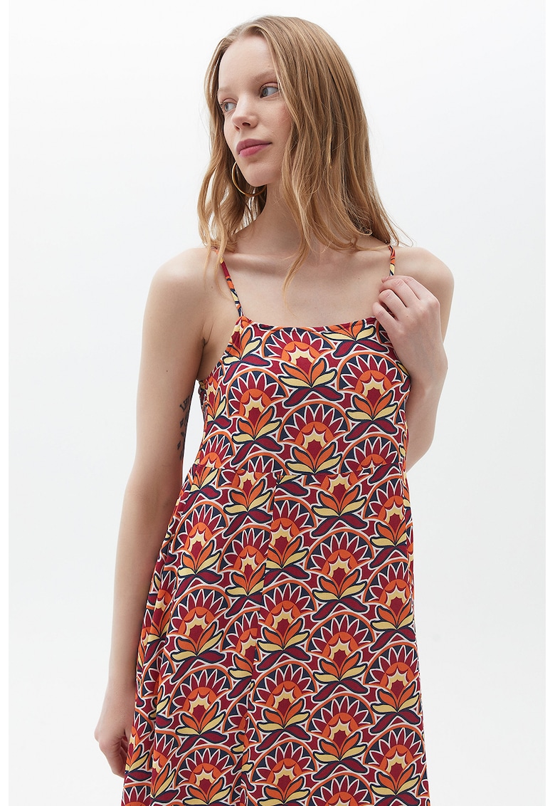 Rochie maxi cu model floral Rochie maxi cu model floral