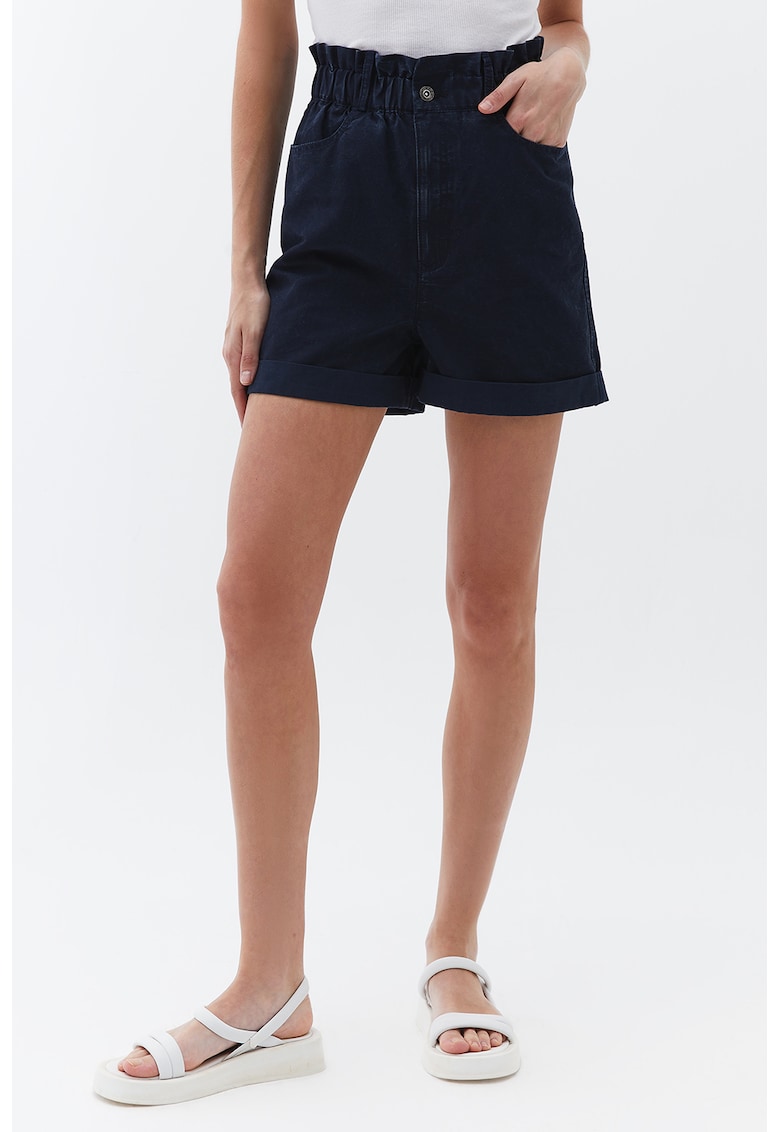 Pantaloni cu talie inalta si buzunare laterale