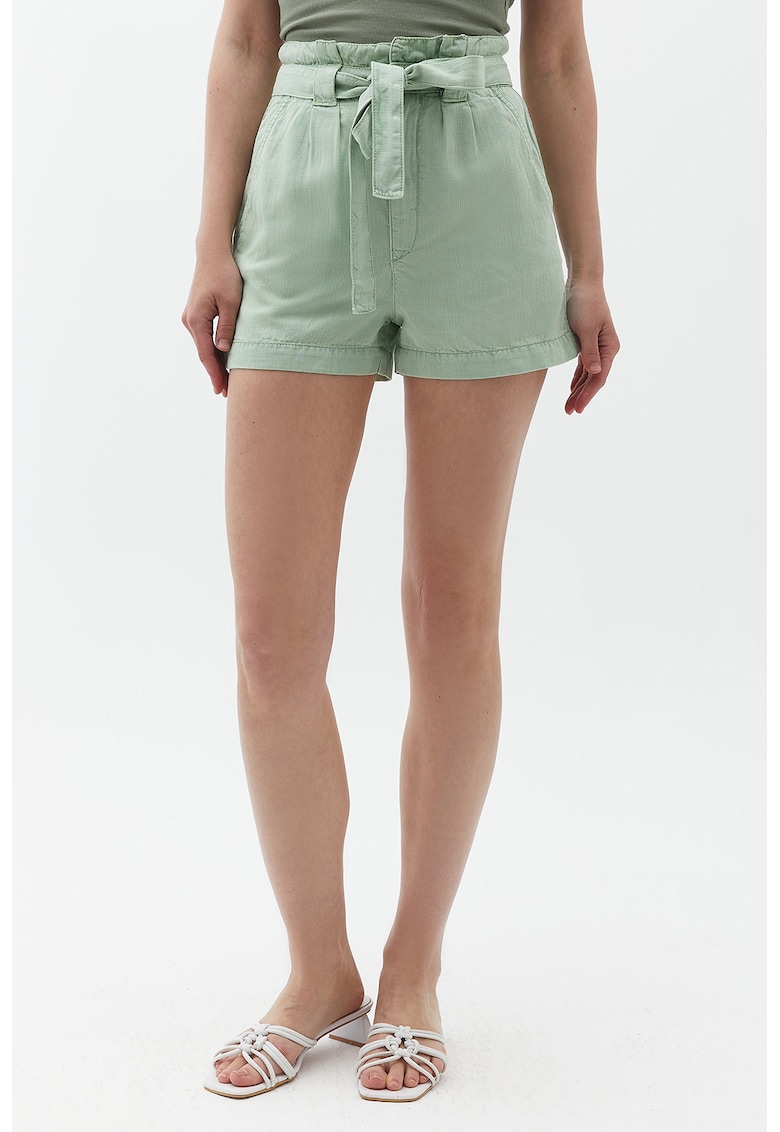 Pantaloni scurti uni din lyocell