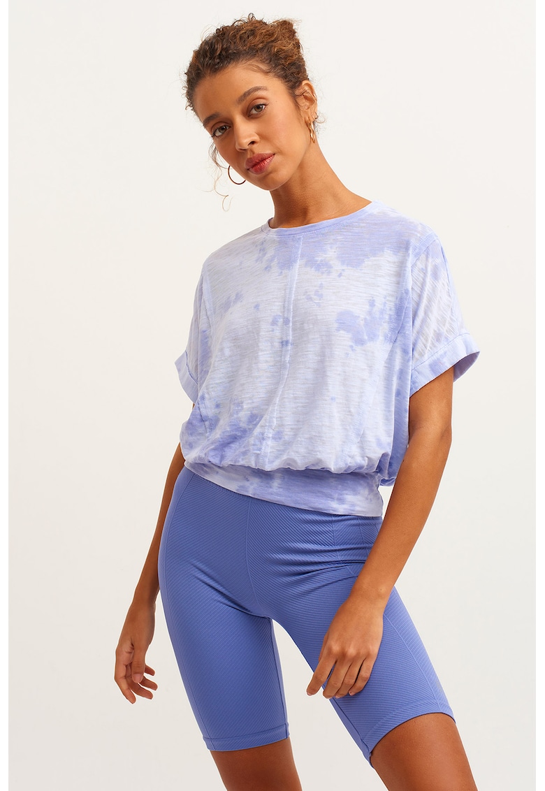 Tricou lejer cu model tie-dye