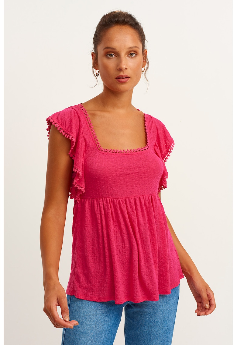 Bluza cu decolteu patrat