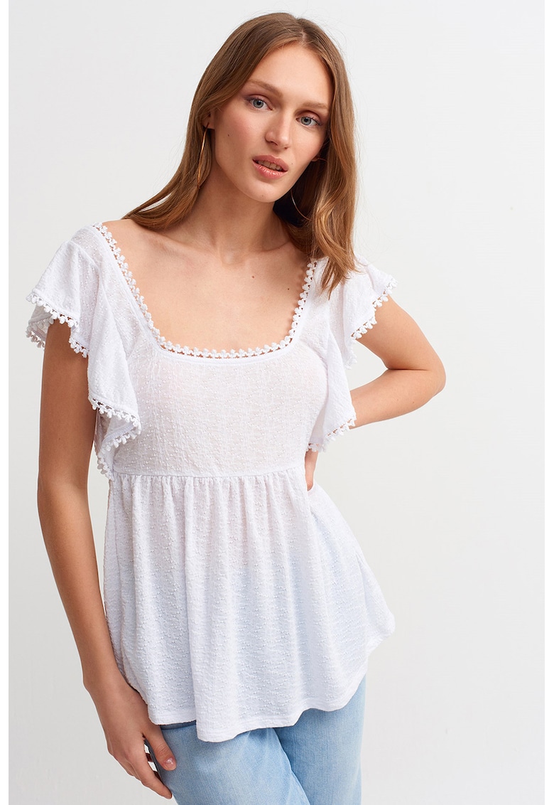 Bluza cu decolteu patrat