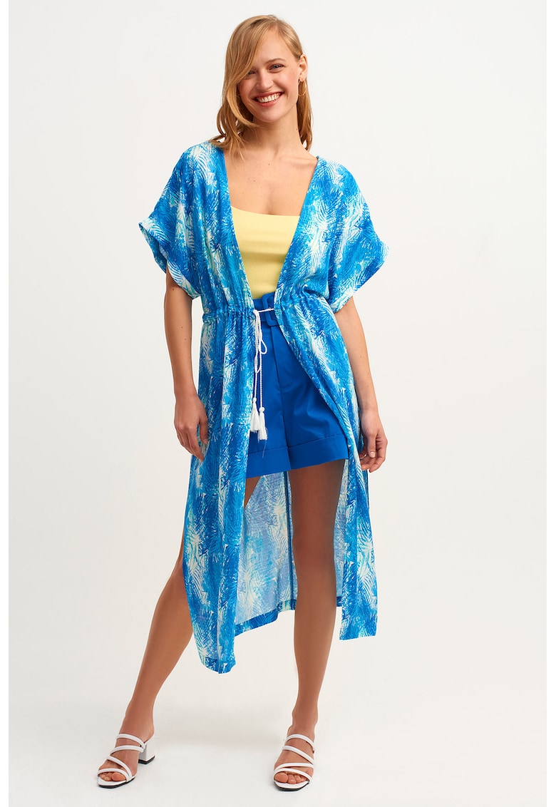 Chimono cu model si cordon in talie