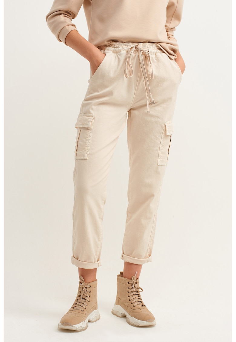 Pantaloni cargo crop